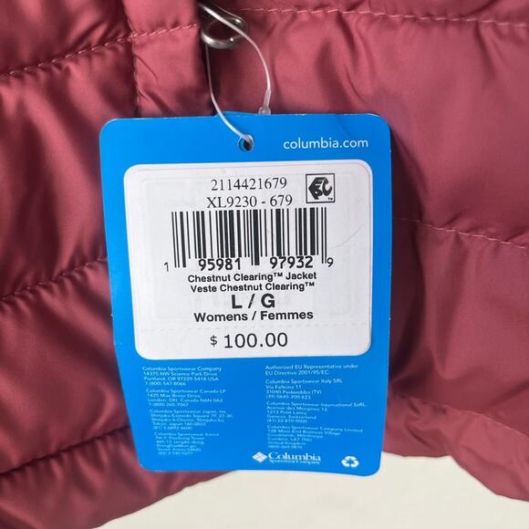 NWT Columbia Chestnut Clearing Puffer Jacket large - Picture 6 of 10